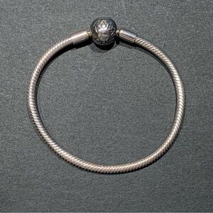 EUC 6.3 inches Pandora Classic Snake Chain Sterling Silver Moments Bracelet